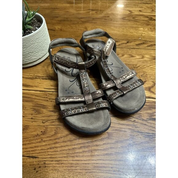 Taos Womens Trophy 2 Sandals Black Sling Back Shoes  t02-13765 Size 7 - Picture 1 of 8